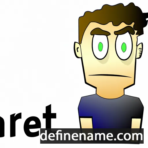 cartoon of the name Jarret