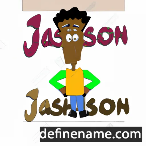 cartoon of the name Jashon