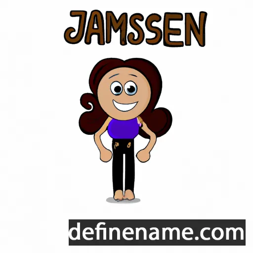 cartoon of the name Jasmeen