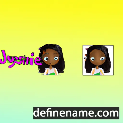 cartoon of the name Jasmyne