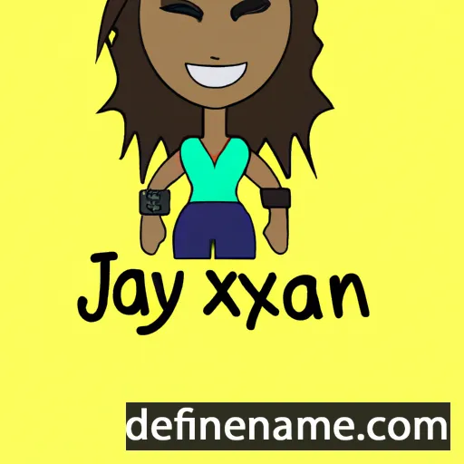 cartoon of the name Jaxlynn