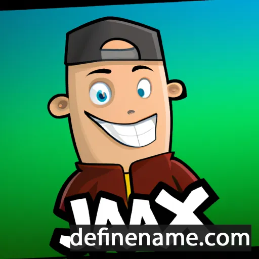 cartoon of the name Jaxs