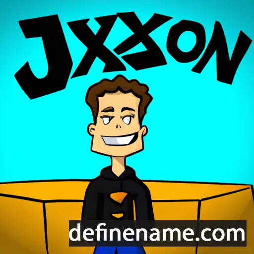 cartoon of the name Jaxxson