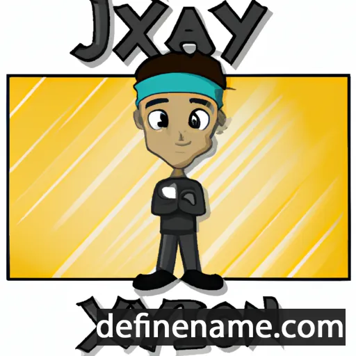 cartoon of the name Jaxzyn