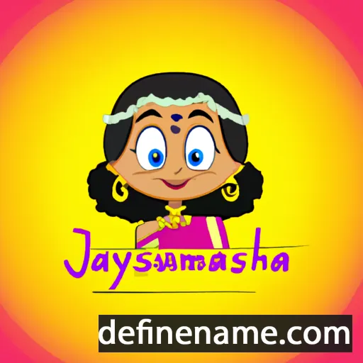 cartoon of the name Jayalakshmi