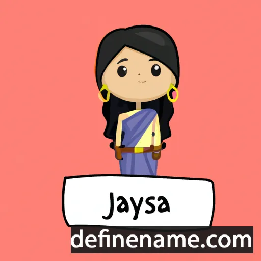 cartoon of the name Jayasri