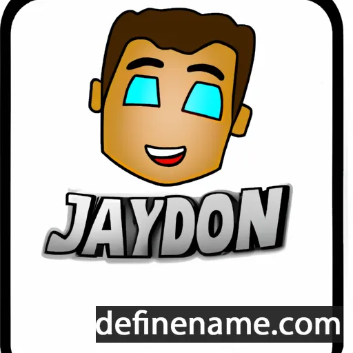 cartoon of the name Jaydin