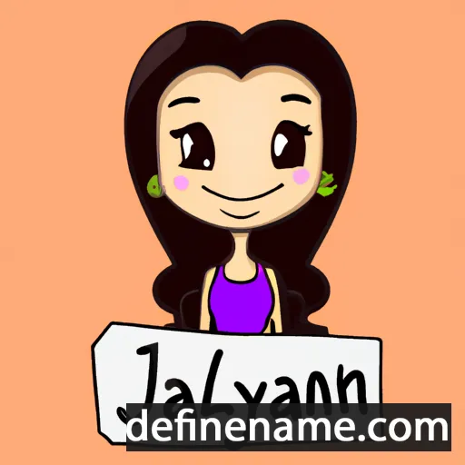 cartoon of the name Jayliana