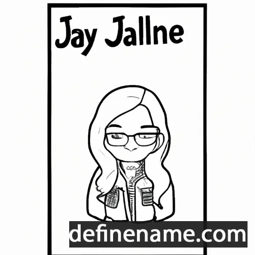 cartoon of the name Jayline