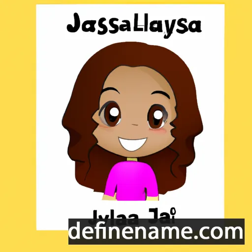 cartoon of the name Jaylissa