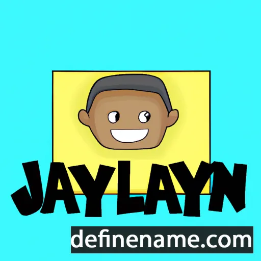 cartoon of the name Jayln