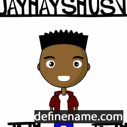 cartoon of the name Jayshaun