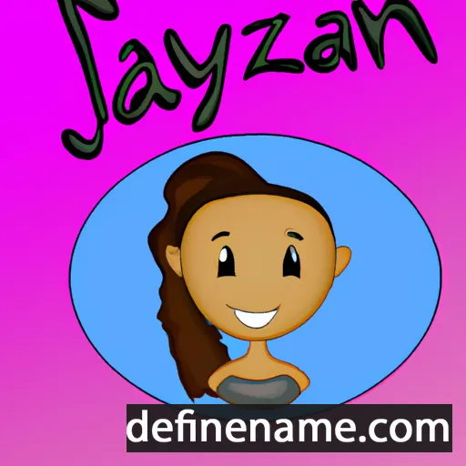 cartoon of the name Jazalynn