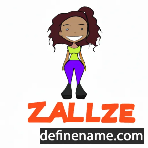 cartoon of the name Jazell