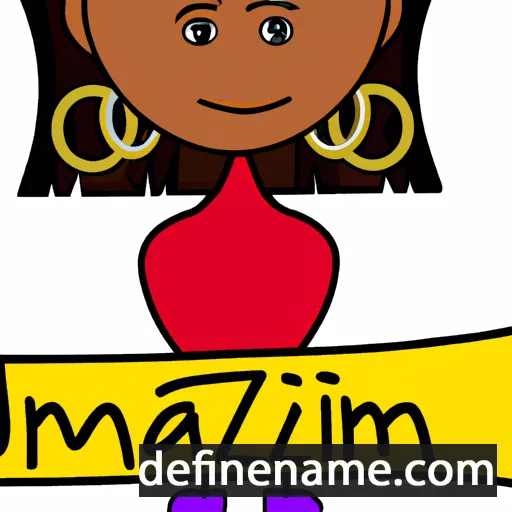 cartoon of the name Jazmynn