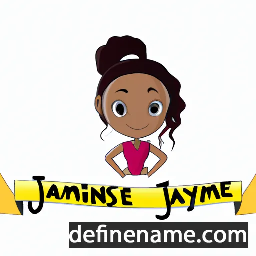 cartoon of the name Jazmynne