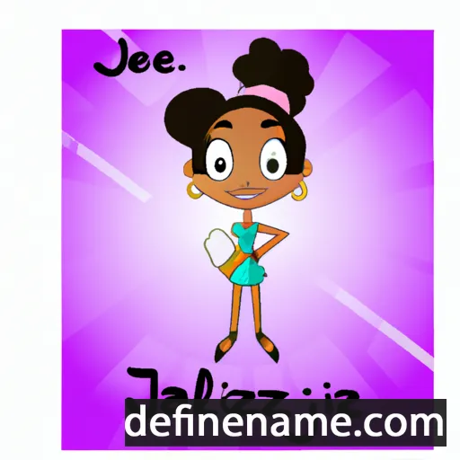 cartoon of the name Jazzelle