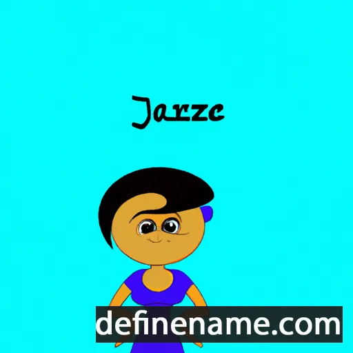 cartoon of the name Jazzie