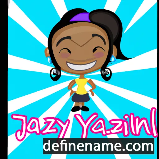 cartoon of the name Jazzlynn