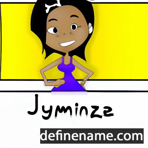 cartoon of the name Jazzmynne