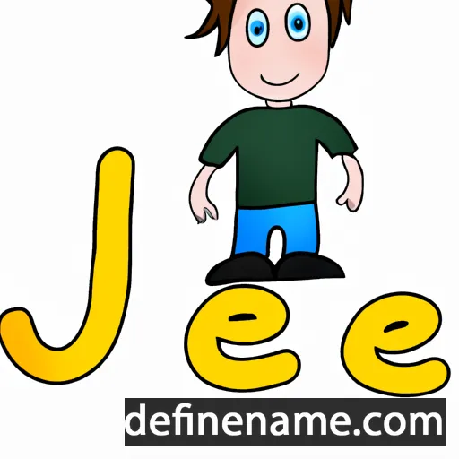 cartoon of the name Je