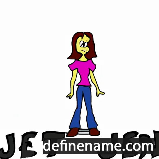 cartoon of the name Jeanett