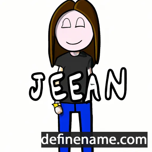 cartoon of the name Jeann