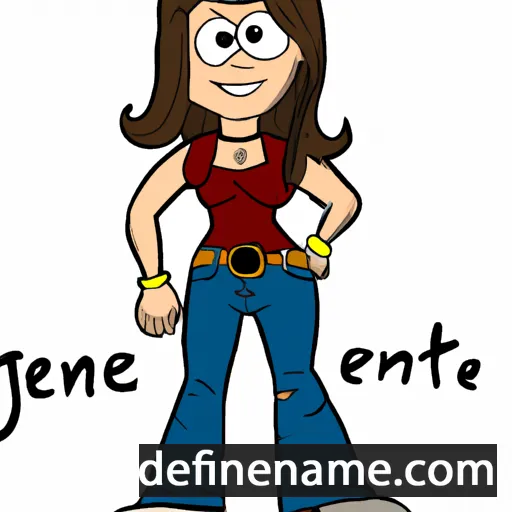 cartoon of the name Jeannetta