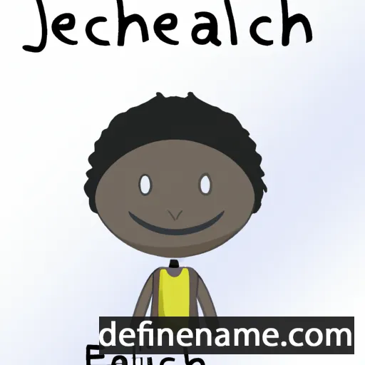 cartoon of the name Jecholiah