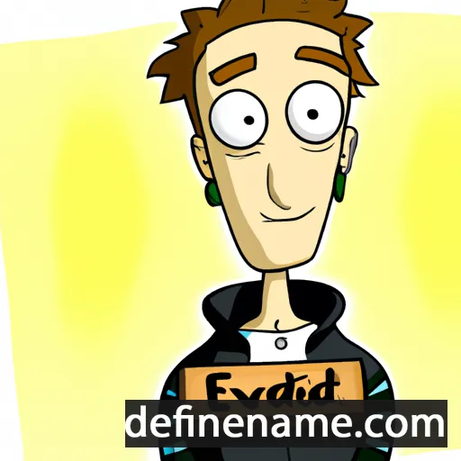 cartoon of the name Jedvard