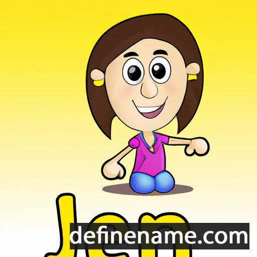 cartoon of the name Jeena