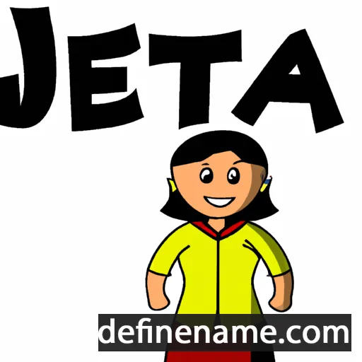 cartoon of the name Jeeta