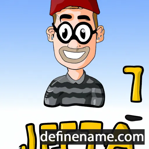 cartoon of the name Jefta