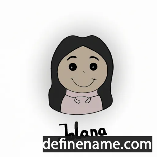 cartoon of the name Jeliana