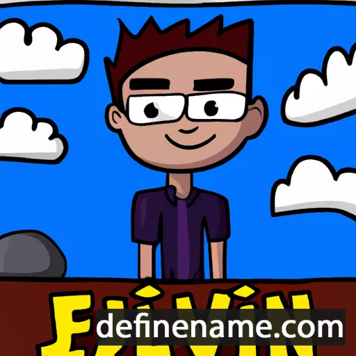 cartoon of the name Jelvin