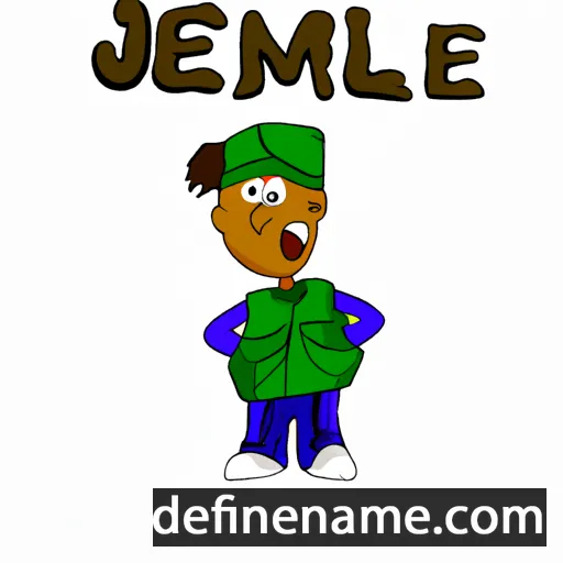 cartoon of the name Jemell