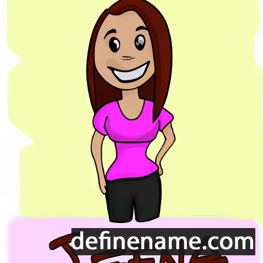 cartoon of the name Jenea