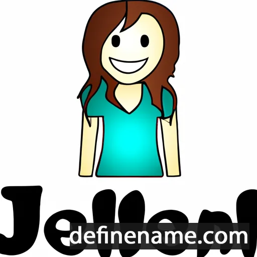 cartoon of the name Jenell