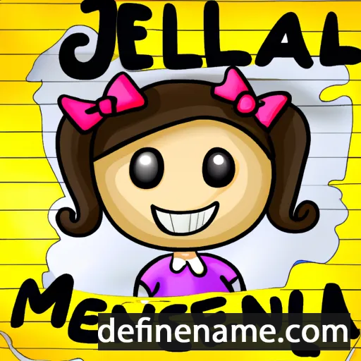 cartoon of the name Jenella