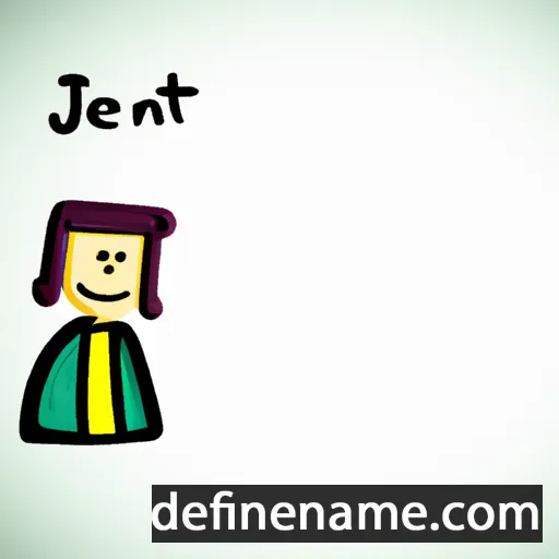 cartoon of the name Jenet