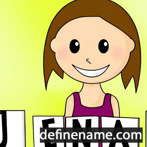 cartoon of the name Jenica