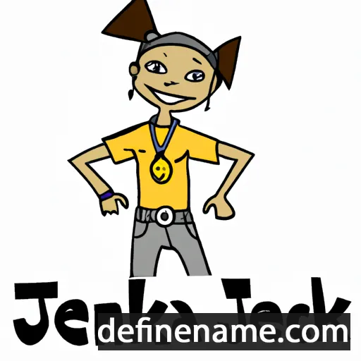 cartoon of the name Jenicka