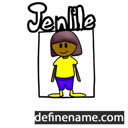 cartoon of the name Jeniel