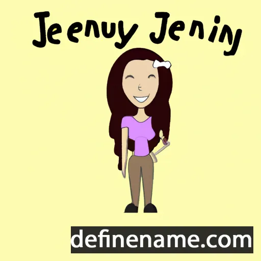 cartoon of the name Jennalyn