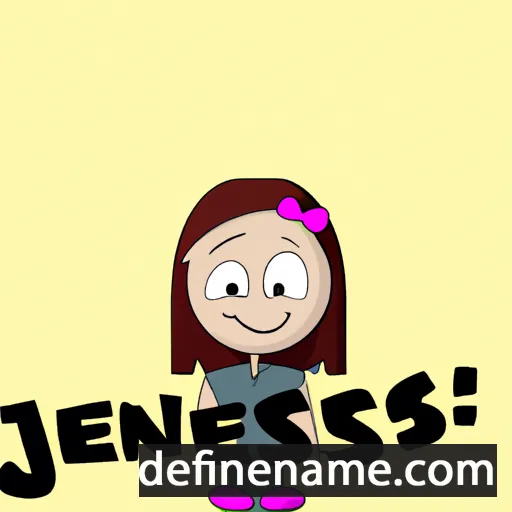 cartoon of the name Jennessa