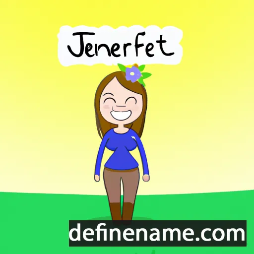 cartoon of the name Jenniflore