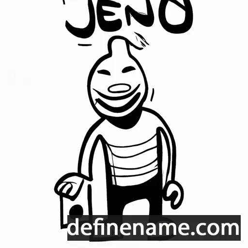 cartoon of the name Jenö