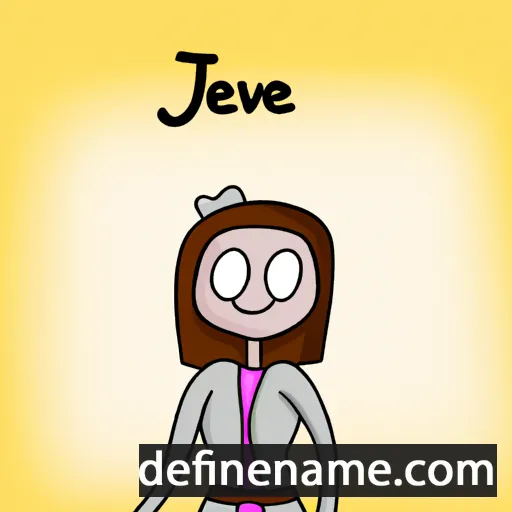 cartoon of the name Jenovéfa