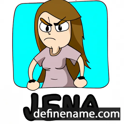 cartoon of the name Jensiva