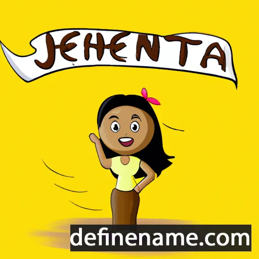 cartoon of the name Jentha